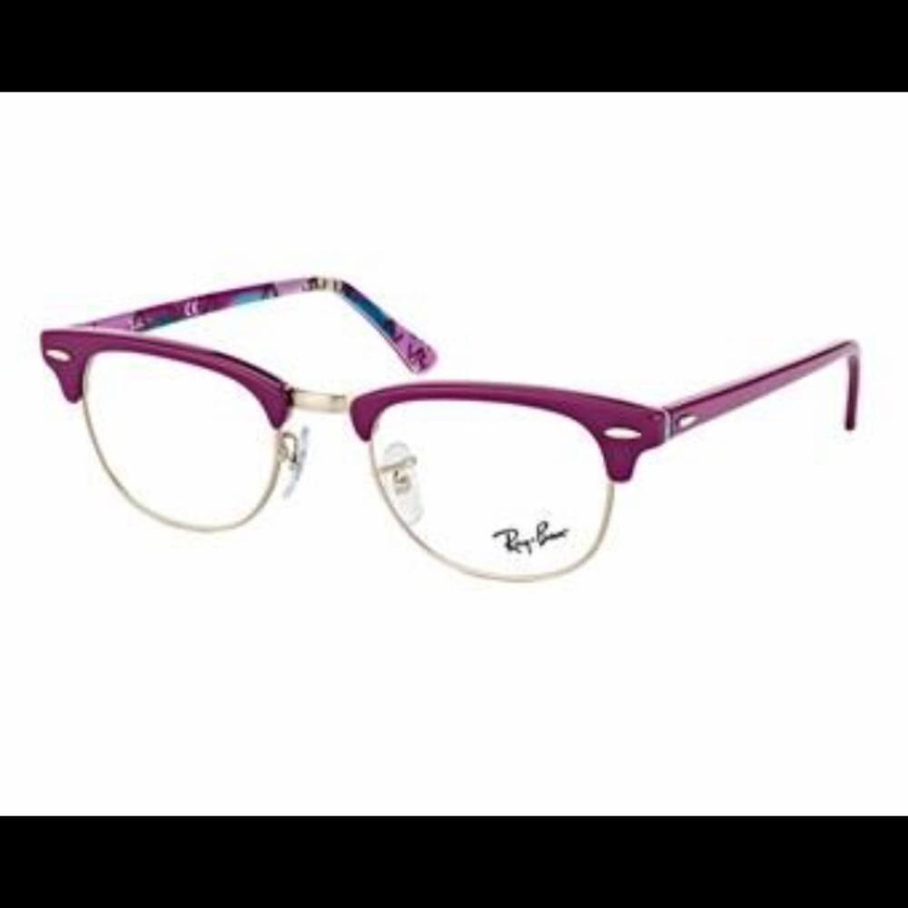 RAY BANClubmaster Plastic Eyeglasses In Purple